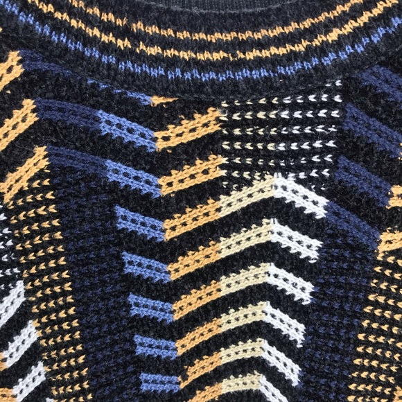 Vintage Chunky Knit Baracuta Cosby Style Sweater - Picture 3 of 5